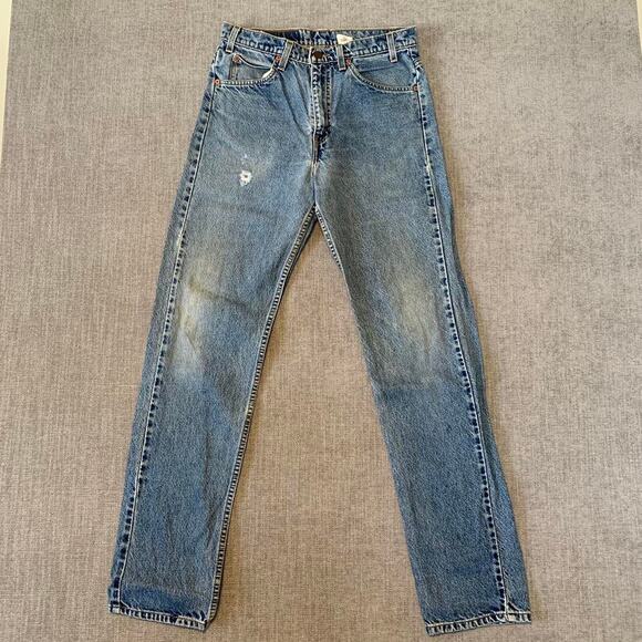 Vintage 90s Levi’s Orange Tab 505 denim jeans - Picture 4 of 8